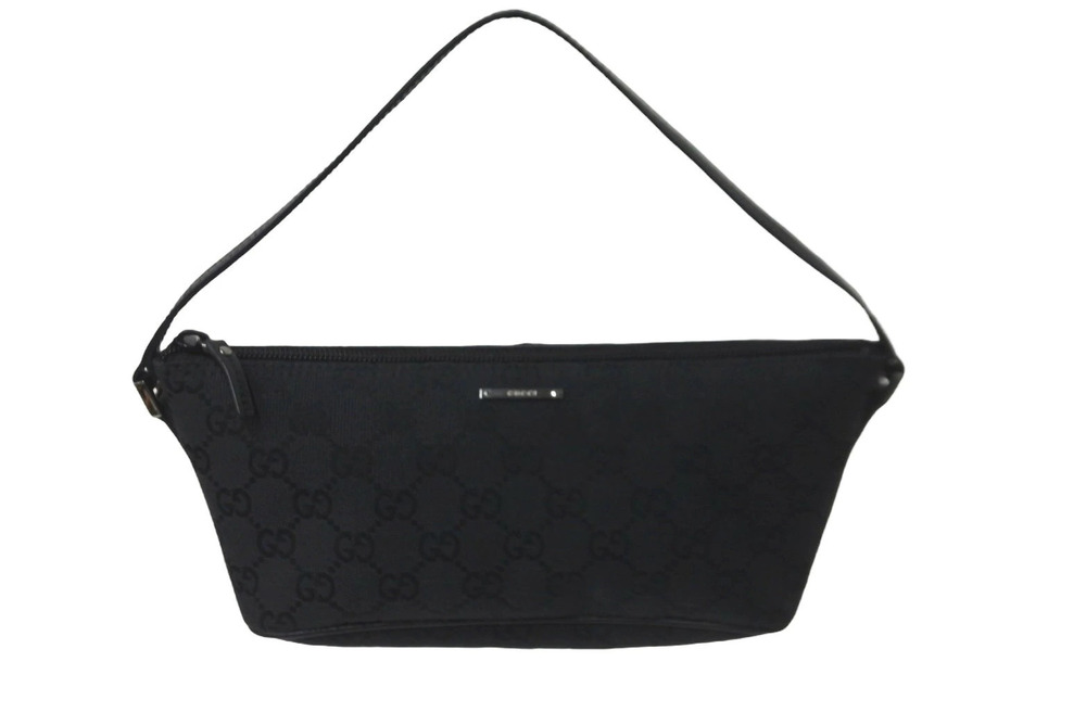 Gucci accessory Pouch Clutch Handbag black GG